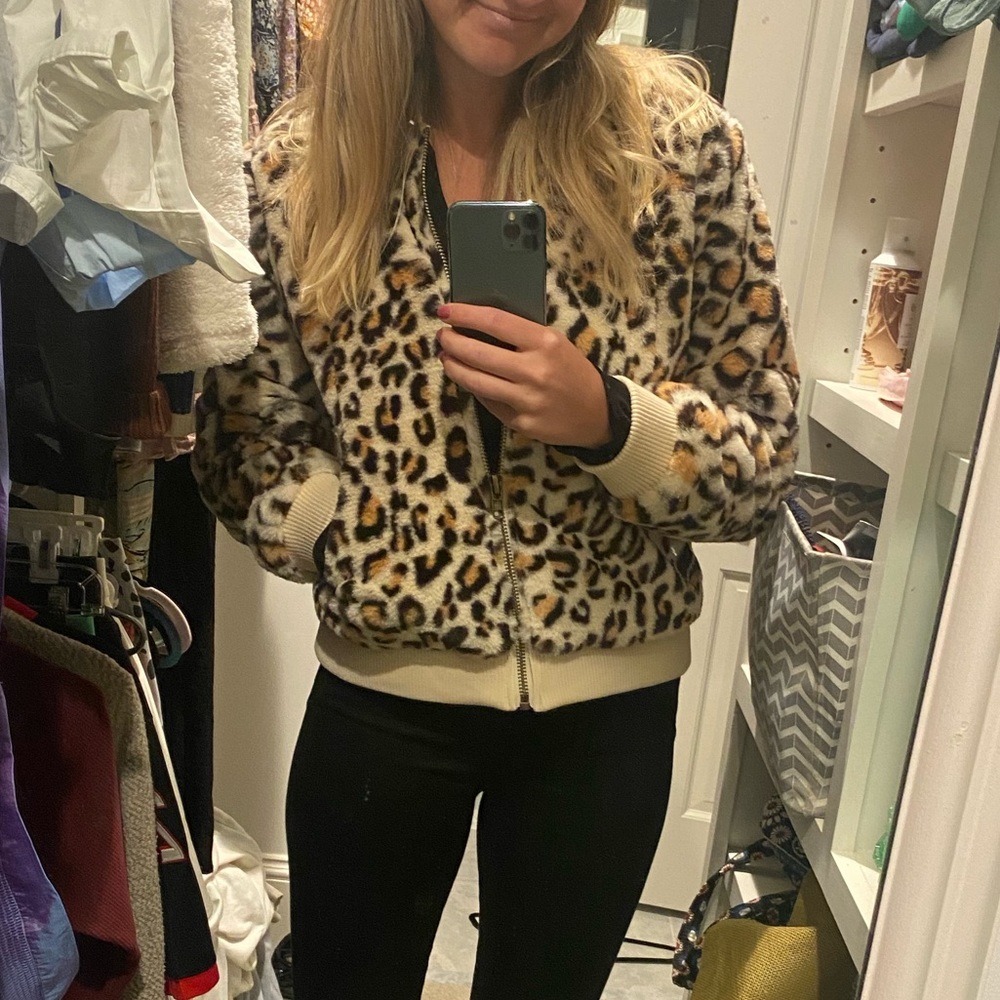 Chaser faux fur bomber jacket